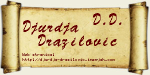 Đurđa Dražilović vizit kartica